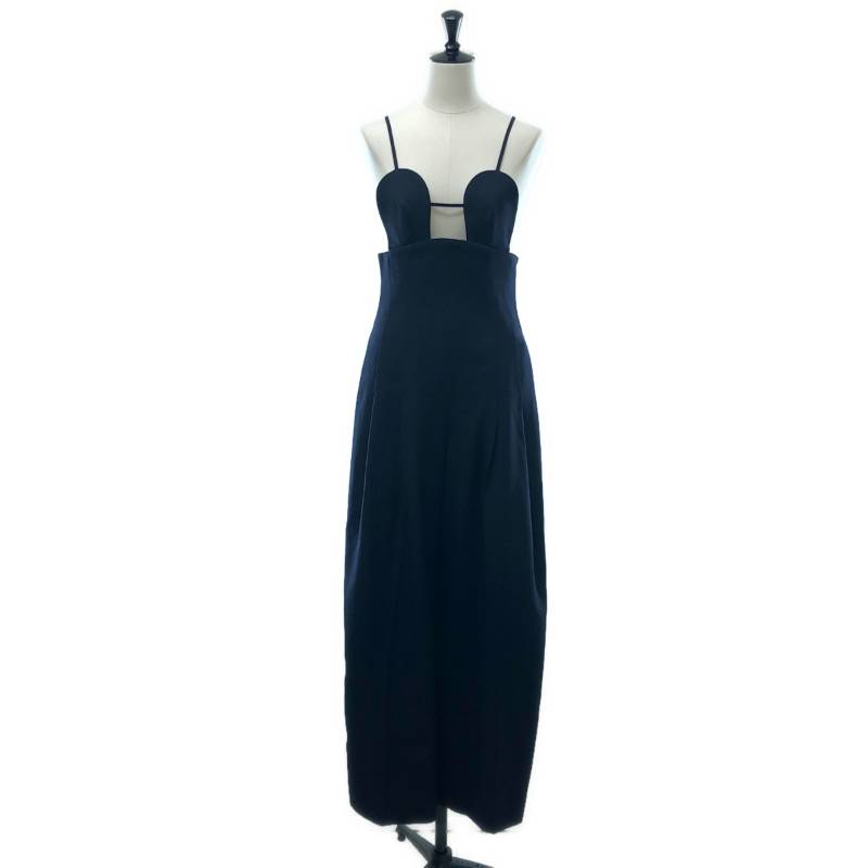  FETICO / フェティコ | WIDE LEGGED BRA JUMPSUITS ワイドレッグ ブラジャンプスーツ | 36 | ネイビー | レディース