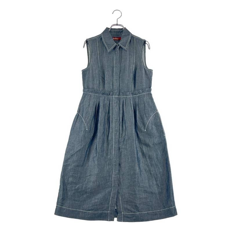 ☑️【Max Mara マックスマーラ】チェック柄ノースリーブワンピース/白黒 S'MaxMara エスマックスマーラ / 幾何学 ノースリーブワンピース 36