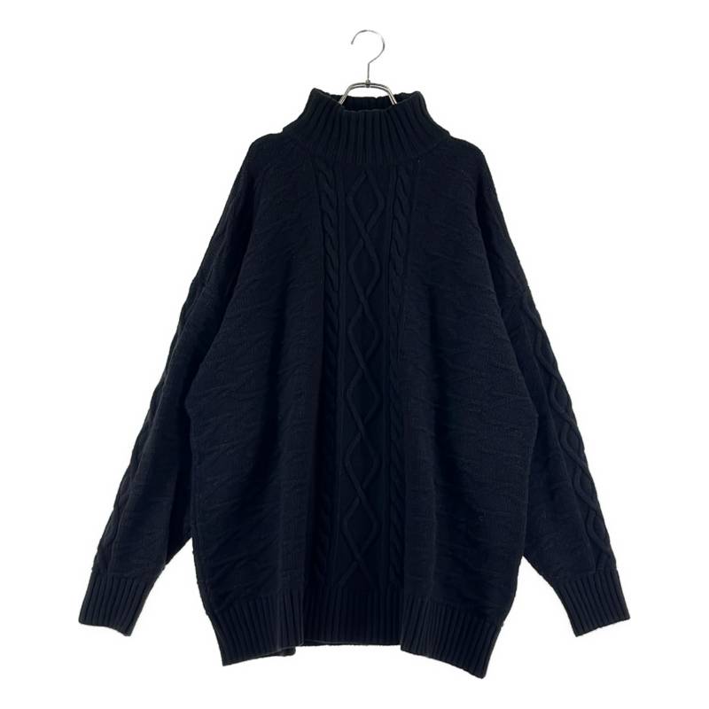 Rakuten - 【美品】 REPRESENT / リプレゼント | ハイネック ケーブル ニット | M | ブラック | メンズ