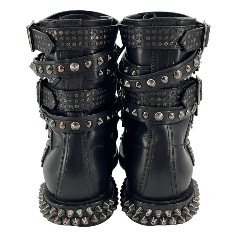 【美品】 SAINT LAURENT PARIS / サンローランパリ | 2015SS | エディ期 レザー 5ベルト スタッズ ハイカットブーツ | 38 | ブラック | レディース kldinc-10135170 KLD 楽天市場店 サンプル画像3