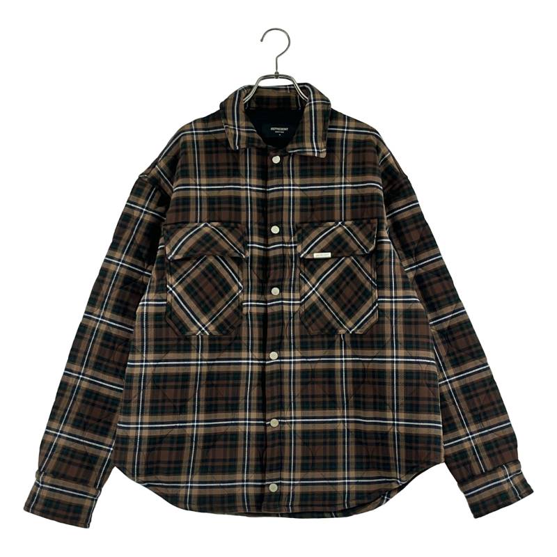  REPRESENT / リプレゼント | Quilted Overshirt キルティング オーバーシャツ | M | ブラウン | メンズ