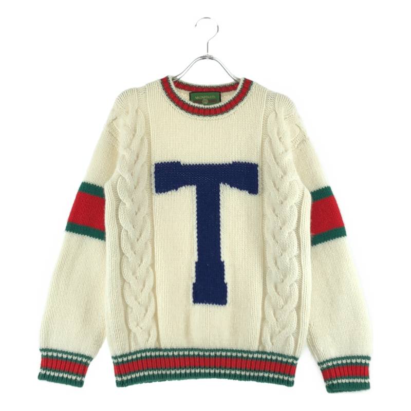 Rakuten - GUCCI / グッチ | DIY ABCDEF イニシャルロゴ ニット | XXS | ホワイト/レッド/グリーン | レディース