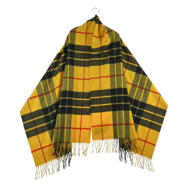 Rakuten - 【美品】 JOHNSTONS OF ELGIN / ジョンストンズオブエルガン | cashmere 100％ / カシミヤ フリンジ 大判 ストール マフラー | イエロー