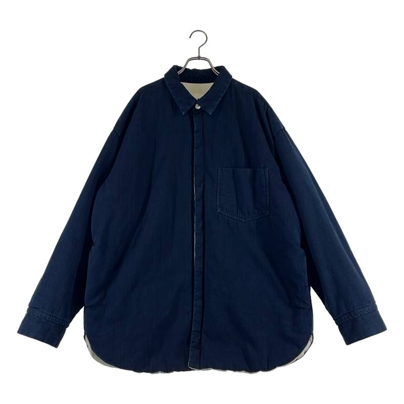 Rakuten - JIL SANDER+ / ジルサンダープラス | PADDED OVERSHIRT JACKET 中綿入りシャツジャケット | XL | ネイビー | メンズ