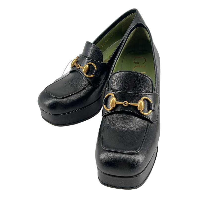 gucci///////////////\\\' - 【美品】 GUCCI / グッチ | ホースビット レザー プラット ローファー | 36 1/2 | ブラック | レディース