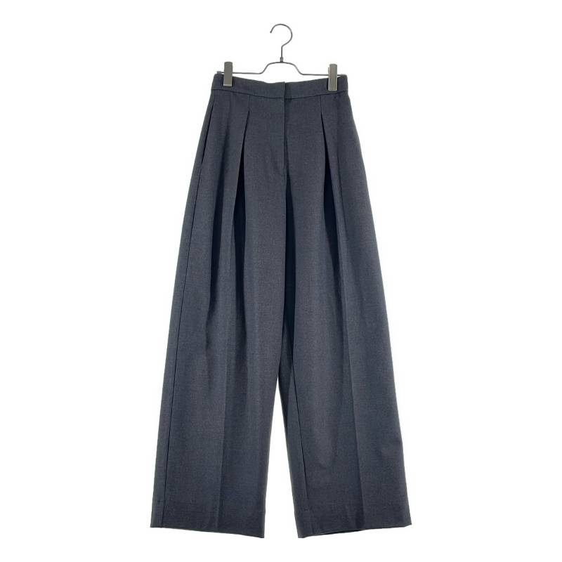 immatereal / イマテリアル | 2025AW | relax tuck soft wool pants ウール ワイドスラックス | F | グレー | レディース