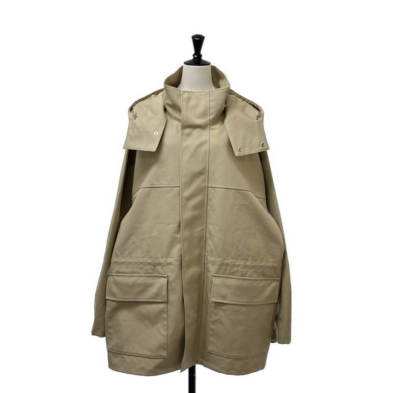 Rakuten - 【美品】 AURALEE / オーラリー | 2025AW | HIGH-DENSITY BONDED COTTON GABARDINE BLOUSON / オーバーシルエット ブルゾン ジャケット フーディ | 5 | beige | メンズ