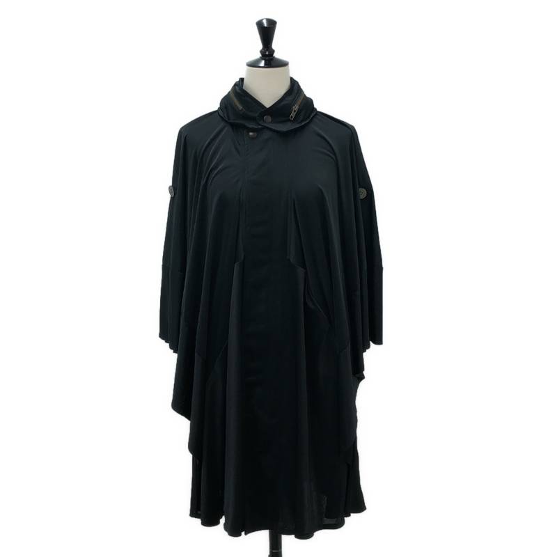 JUNYA WATANABE COMME des GARCONS / ジュンヤワタナベ | 2012SS | ポリエステル ハイネック ポンチョ ジャケット | S | ブラック | レディース