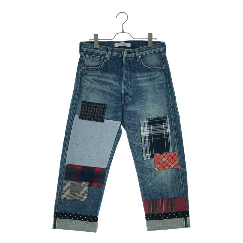 JUNYA WATANABE COMME des GARCONS / ジュンヤワタナベ | 2013AW | パッチワーク ボタンフライ デニムパンツ | XS | インディゴ | メンズ