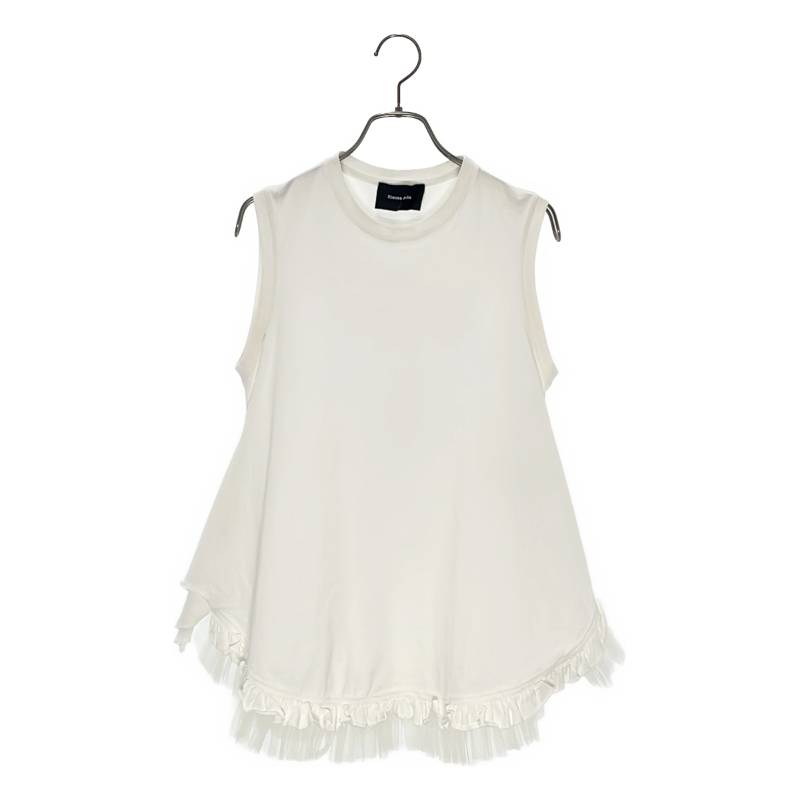 Simone Rocha / シモーネロシャ | フリル ノースリーブ カットソー | XS | ホワイト | レディース