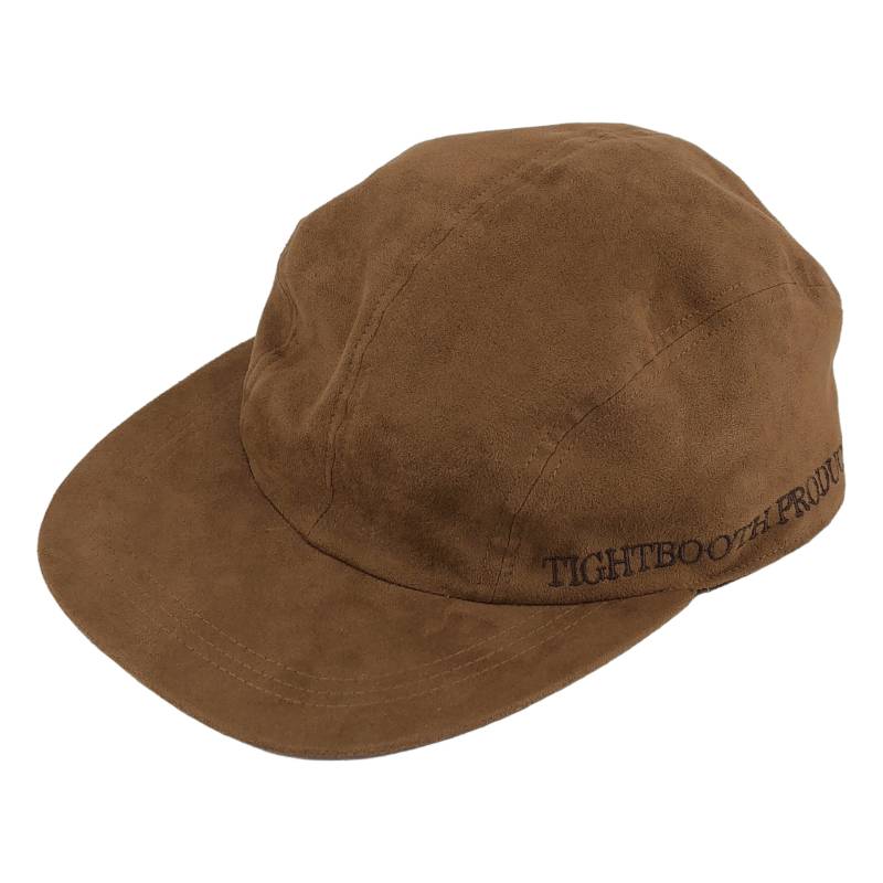 TIGHTBOOTH PRODUCTION / タイトブースプロダクション | SUEDE SIDE LOGO CAMP CAP / スエード サイドロゴ キャンプキャップ | ブラウン | メンズ