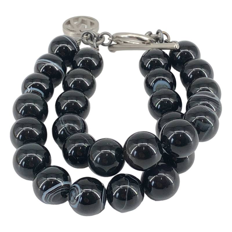 KLD 楽天市場店の【美品】 SOSHIOTSUKI / ソウシオオツキ | JUZU NECKLACE TASSEL 数珠 ブレスレット | F | ブラック | メンズ｜アングル2
