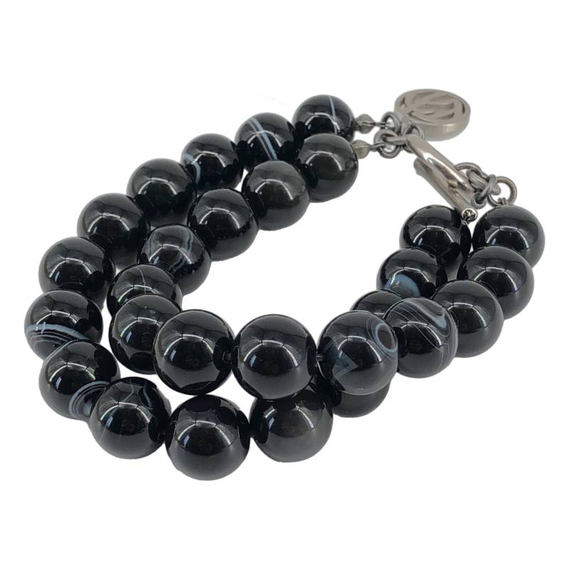 KLD 楽天市場店の【美品】 SOSHIOTSUKI / ソウシオオツキ | JUZU NECKLACE TASSEL 数珠 ブレスレット | F | ブラック | メンズ｜アングル3