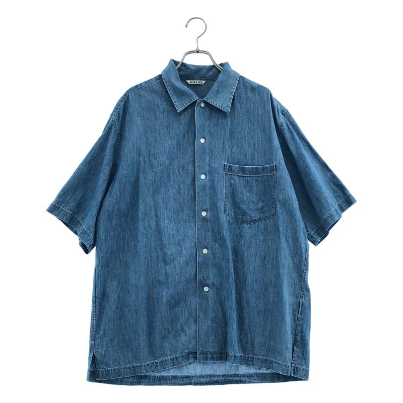 楽天市場】auralee selvedge weather cloth half sleeved shirtsの通販
