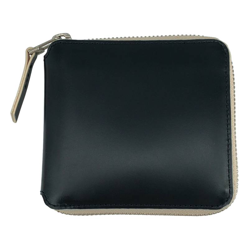 【美品】 TOMO NARIAI / トモ ナリアイ | for MY / レザーラウンドジップ ウォレット | ブラック | メンズ