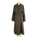 yViz HYKE / nCN | 2021AW | PLAID DOUBLE FACE TRENCH COAT KNu`FbN g`R[g xgt | 1 | ubN / bh | fB[X