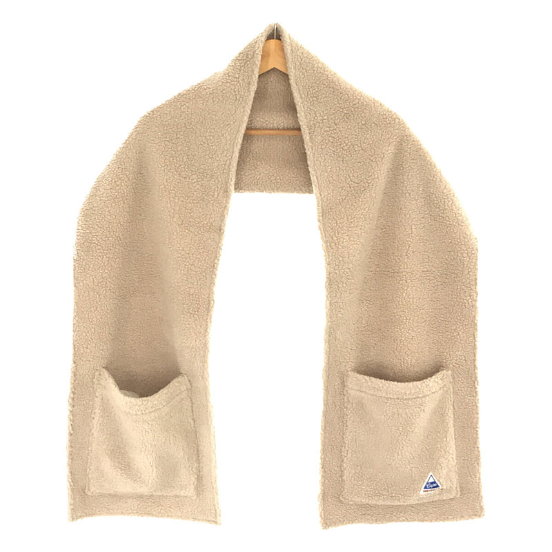  Cape Heights / ケープハイツ | Acc VARICK Scarf ダブルポケット フリース ボア スカーフ マフラー beige ユニセックス | ベージュ | レディース