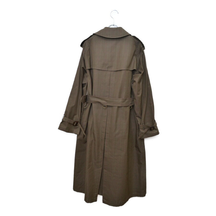 【美品】LENO&Co. / リノ | 2019AW | BIG TRENCHCOAT チェックビック トレンチコート | 1 | カーキ 2