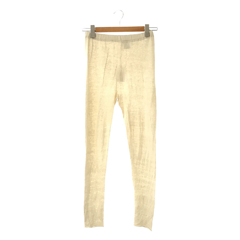 【新品】 evam eva / エヴァムエヴァ | 2022SS | linen leggings リネンレギンス | 1 | 05 アイボリー | レディースのサムネイル