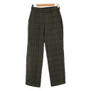 LENO / リノ | Glen Check Trousers グレンチェックスラックス パンツ | 2 | チャコールグレー | レディース