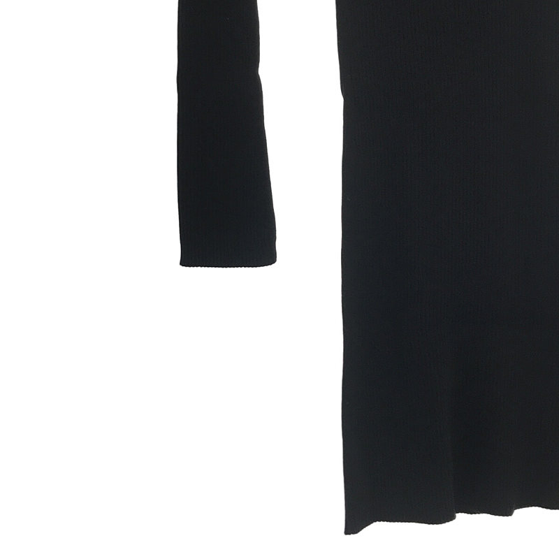 【在庫一掃SALE】【新品】 ASTRAET / アストラット | 14G クルーネック リブニットワンピース | F | ブラック | レディース