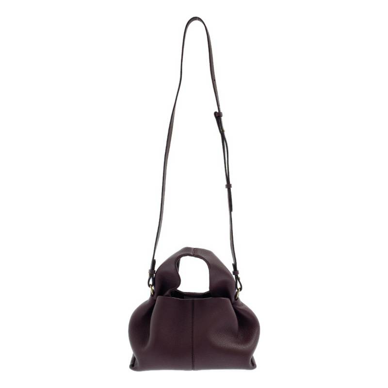 POLENE(ポレーヌ) ショルダーバッグ ヌメロ ユイット ミニ ブラウン 巾着型/2way レザー POLENE（ポレーヌ） Pol〓ne Numero Huit Mini ヌメロ ユイット ミニ