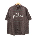 シュプリーム 【新品】 SUPREME / シュプリーム | 2023SS × UNDERCOVER / アンダーカバー S/S Flannel Shirt ショートスリーブ フランネル シャツ ステッカー付 | M | Grey Plaid | メンズ