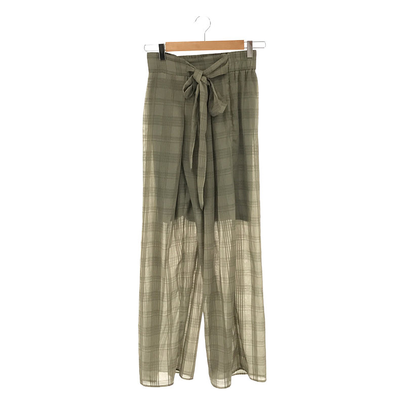 Ameri VINTAGE / ơ | TRANSPARENT CHECK PANTS ѥ | M | ꡼ | ...