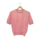 MAISON CARREE / ]J | CASHMERE BASIC HALF SLEEVE TOPS gbvX | F | PALE PINK | fB[X