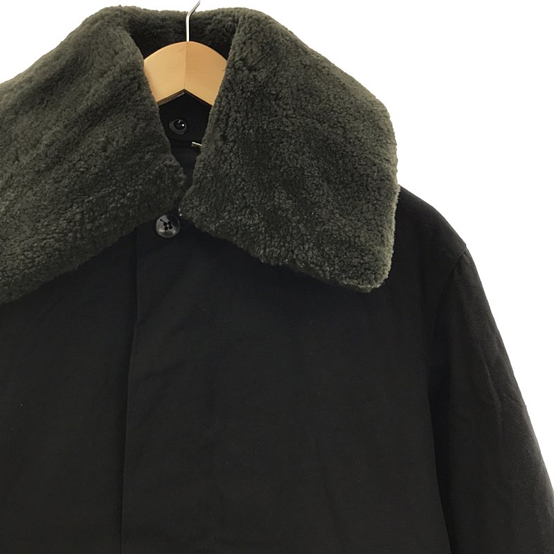 【10%OFF】VINTAGE / ヴィンテージ古着 | 80s?90s ロシア軍 ソ連軍 襟ボア 袖リブ デッキジャケット | 44 | ブラック | メンズ