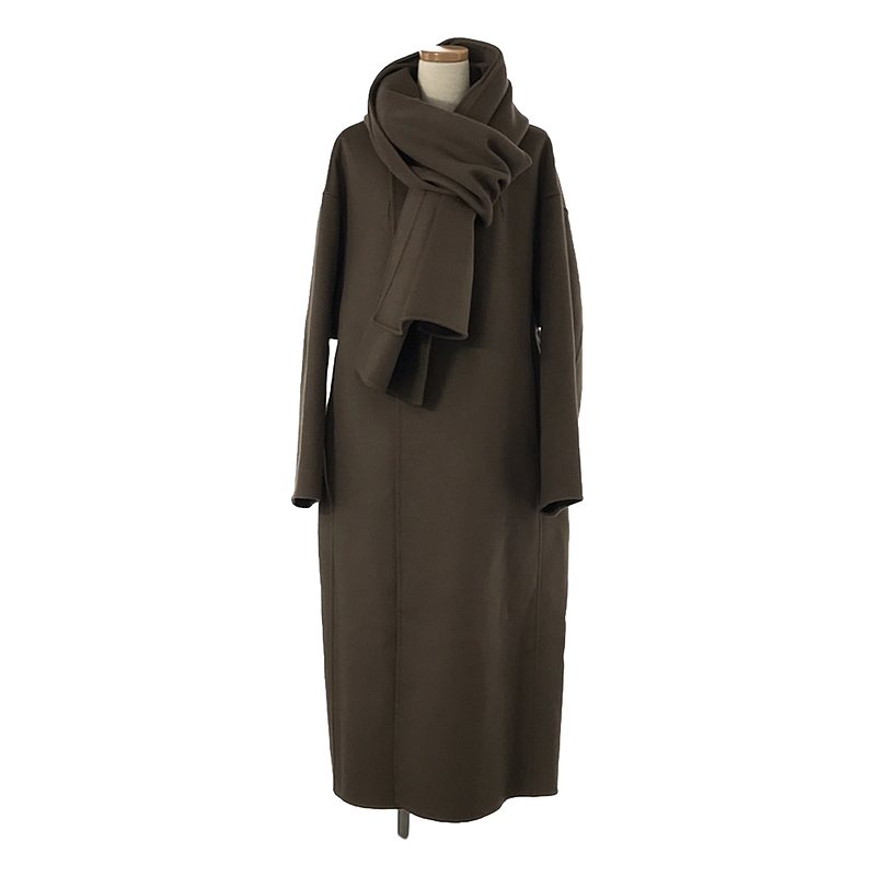 TODAYFUL / トゥデイフル | Stole Wool Coat ストールウールコート | 36 | ダークブラウン | レディースのサムネイル