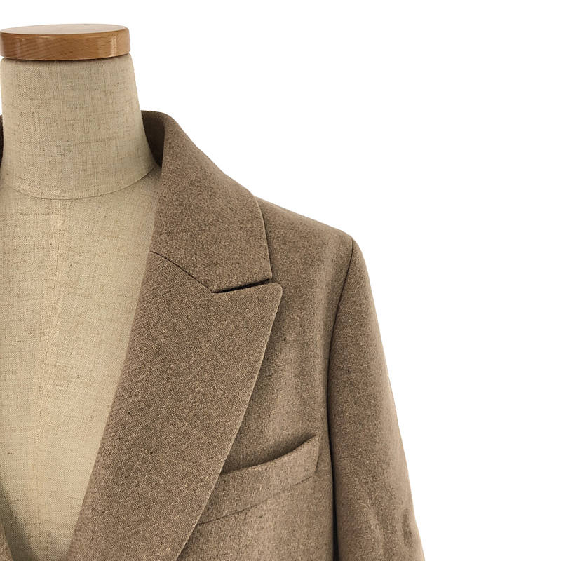 【美品】 Deuxieme Classe / ドゥーズィエムクラス | 2020AW | EVERYDAY I LIKE. Jacket Coat / 総裏地 カシミヤブレンド チェスターコート | 38 | ベージュ | レディース