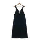 【在庫一掃SALE】MUVEIL / ミュベール | キャミサロペット ワンピース | 36 | ネイビー | レディース