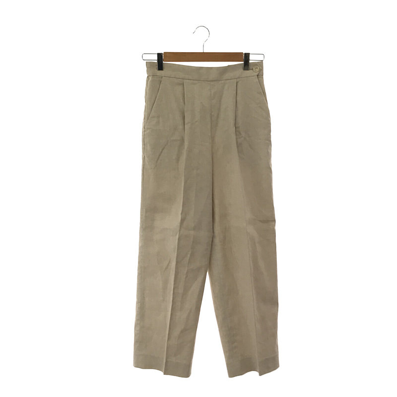 Capri Pants - 【美品】 UNITED ARROWS / ユナイテッドアローズ | LINEN/P ストレートパンツ | 38 | ベージュ | レディース