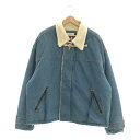 FACETASM / ファセッタズム 2022AW SHERPA DENIM JACKET / ボア切替 ベルクロスリーブ デニム オーバージャケット 4 インディゴ メンズ