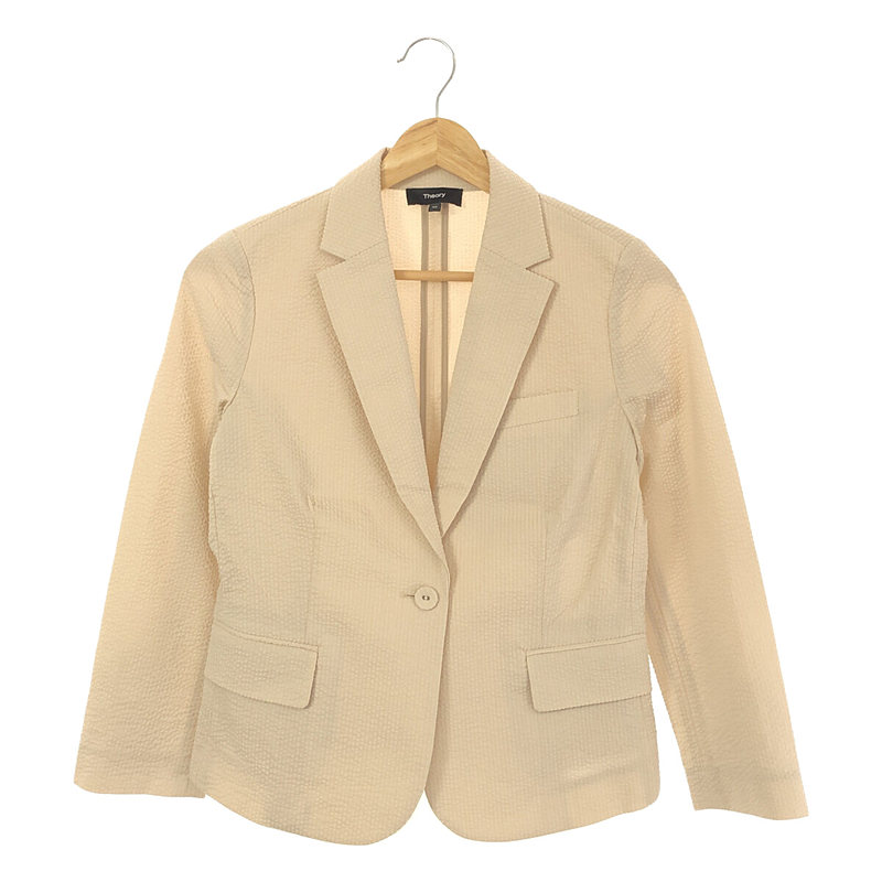 yiz theory / ZI[ | 2023SS | Seer Suit Shrunken Blazer WPbg | 0 | Th | fB[X