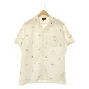 FENDI / フェンディ | 電球モチーフ 刺しゅう オープンカラー 半袖シャツ | 41 | ホワイト | メンズ