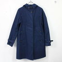 Traditional Weatherwear / トラディショナルウェザーウェア | DELVINE Aラインフーテッドコート | 32 | ブルー | レディース