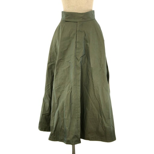 【在庫一掃SALE】CLANE / クラネ | CHAMBRAY CIRCULAR フレアスカート | 1 | カーキ | レディース 【在庫一掃SALE】CLANE / クラネ | CHAMBRAY CIRCULAR フレアスカート | 1 | カーキ | レディース