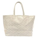 トートバッグ 【美品】 GOYARD / ゴヤール | サンルイPM レザー トートバッグ | ホワイト | レディース