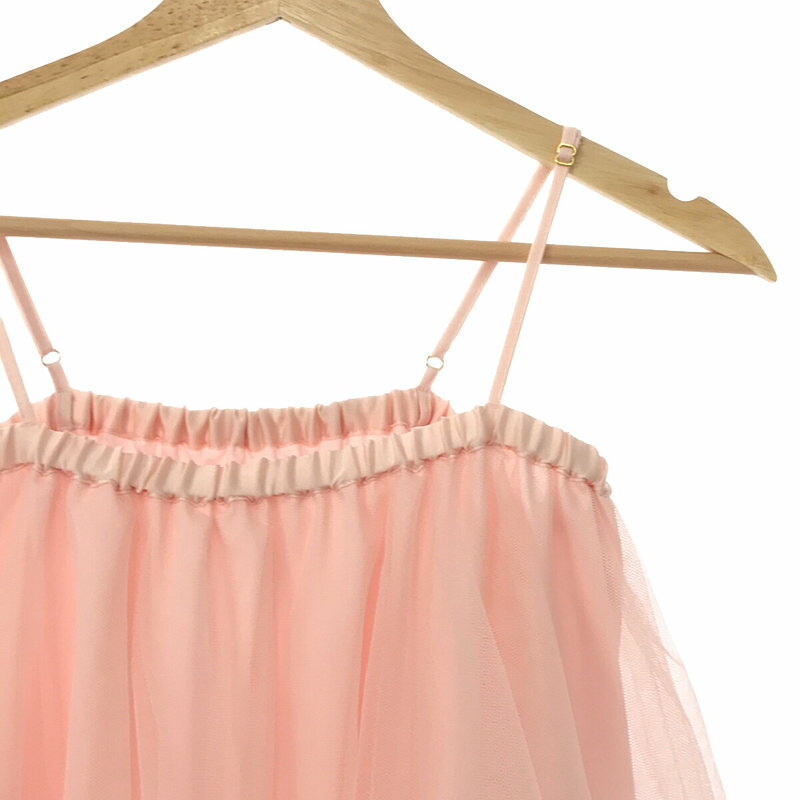 Charles Chaton / シャルルシャトン | 2023SS | チュール ティアード ミニドレス | ライトピンク | レディース