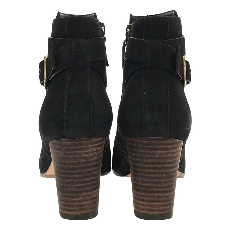 COLE HAAN / コールハーン | ストラップ アンクルショートブーツ | 6 1/2B | ブラック | レディース