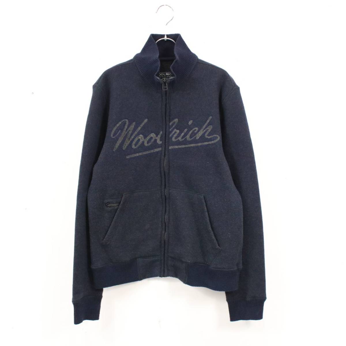 WOOLRICH / ウールリッチ | 刺繍 ハイネックジッパーフリース | M | ネイビー | K021012-P-4060055ede96dfb