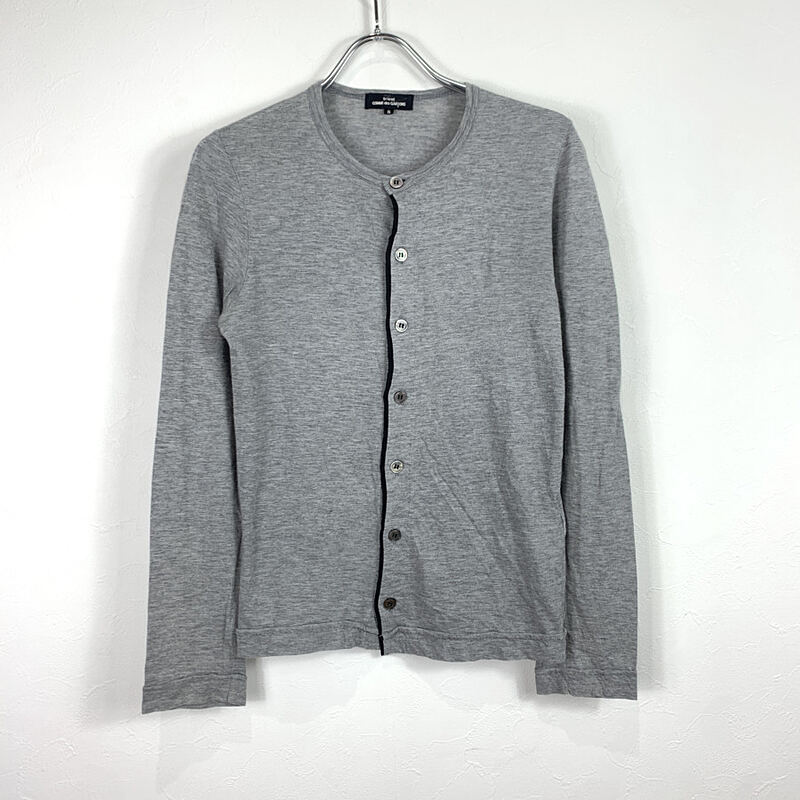 トリココムデギャルソン tricot COMME des GARCONS/AD2009 10SS/コットンカシミヤカットソーカーディガン/S/グレー　K021102T298
