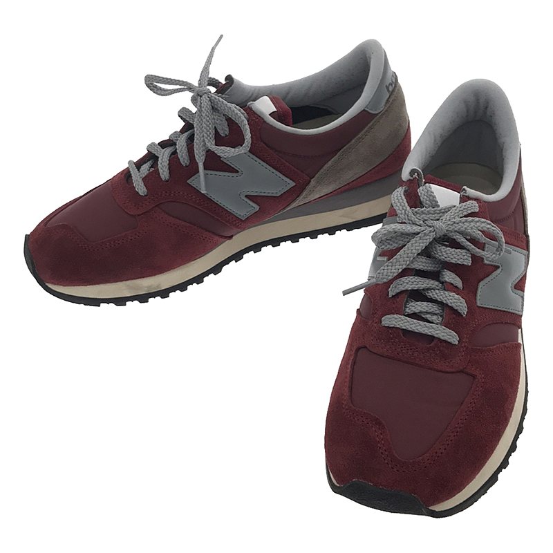 【美品】 New Balance / ニューバランス | 英国製 M730UKF 40周年アニバーサリーモデル ローカットスニーカー | 26 | バーガンディー |..