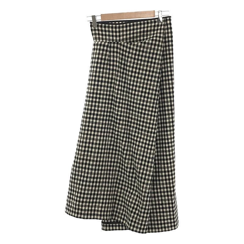 COMME des GARCONS / コムデギャルソン | ウール チェック ワイド ラップパンツ | ...