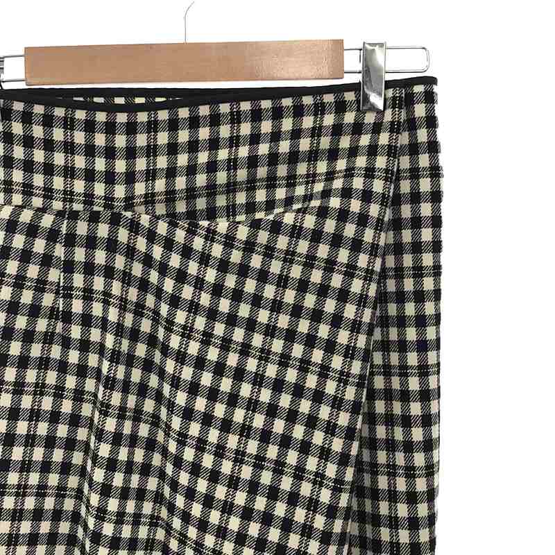 COMME des GARCONS / コムデギャルソン | ウール チェック ワイド ラップパンツ | ...