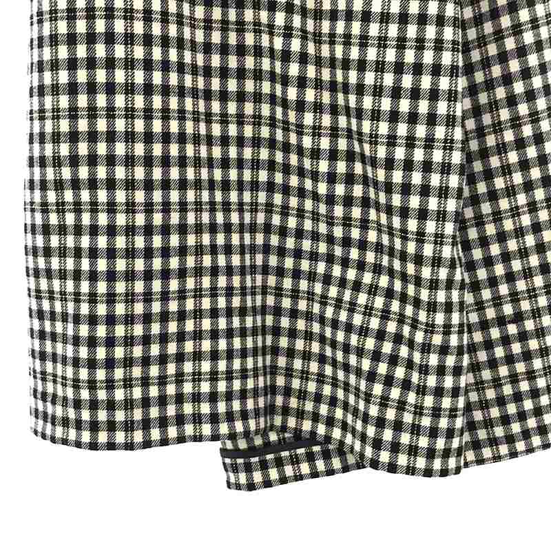 COMME des GARCONS / コムデギャルソン | ウール チェック ワイド ラップパンツ | ...