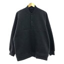  blurhms / ブラームス | 2023AW | Pe/Silk Fleece P/O ポリエステル シルク フリースプルオーバー | 2 | ヘザーブラック | メンズ