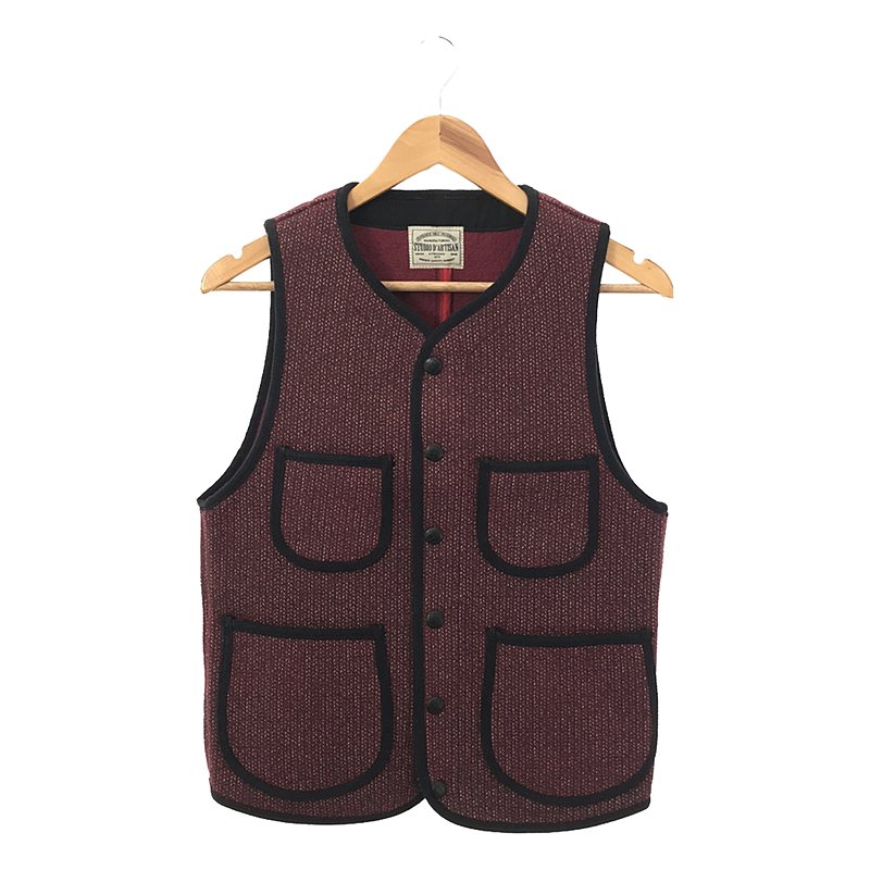 STUDIO D'ARTISAN / XefBIE_E`U | BEACH CLOTH VEST Rbg E[ neBOxXg | 36 | o[KfB[ | Y